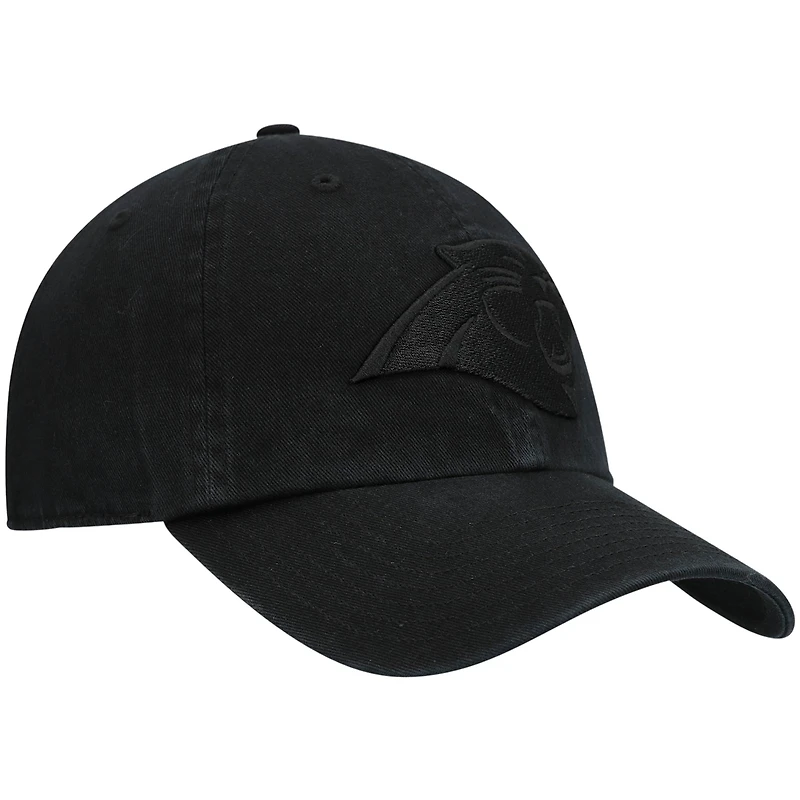 Casquette réglable '47 Black Carolina Panthers Team Tonal Clean Up pour homme
