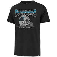Men's '47 Black Carolina Panthers Time Lock Franklin T-Shirt