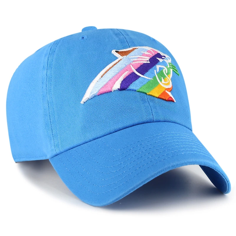 Casquette réglable '47 Blue Carolina Panthers Pride Clean Up pour homme