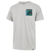T-shirt Franklin gris chromé pour homme, modèle 1947, des Carolina Panthers