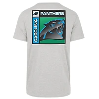 Men's '47  Gray Carolina Panthers Chrome Plate Franklin T-Shirt