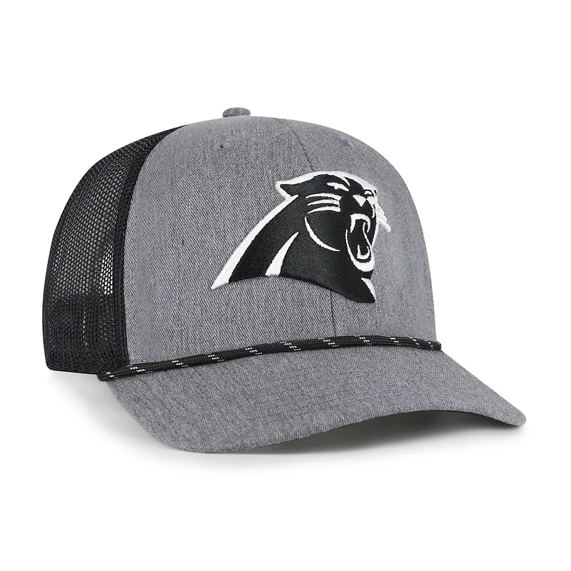 Casquette ajustable en corde de carbone des Carolina Panthers '47 pour homme, couleur anthracite chiné