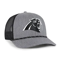 Casquette ajustable en corde de carbone des Carolina Panthers '47 pour homme, couleur anthracite chiné