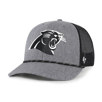 Casquette ajustable en corde de carbone des Carolina Panthers '47 pour homme, couleur anthracite chiné