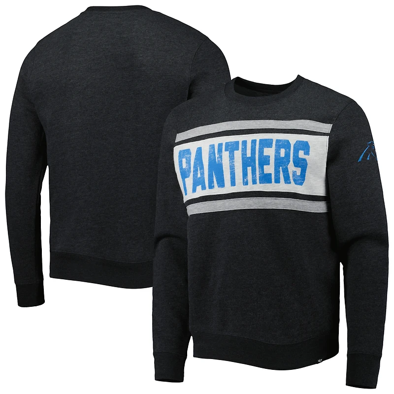 Sweat-shirt à enfiler pour homme, modèle 47, noir chiné, Carolina Panthers Bypass Tribeca