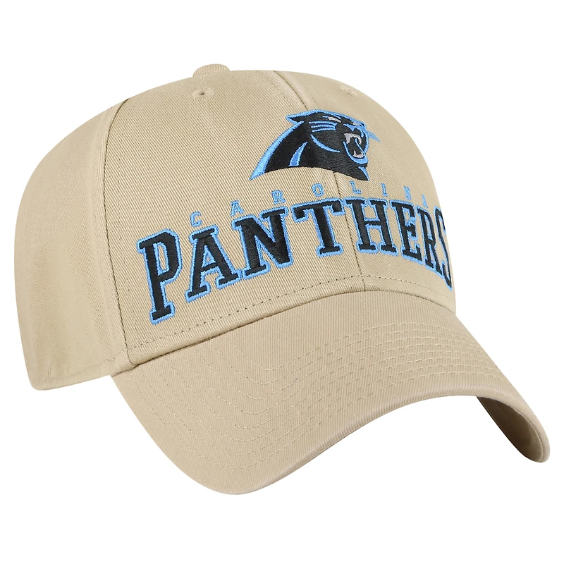 Men's '47 Khaki Carolina Panthers Powell MVP Adjustable Hat