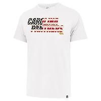 T-shirt Franklin avec inscription drapeau des Panthers de la Caroline blancs '47 pour hommes