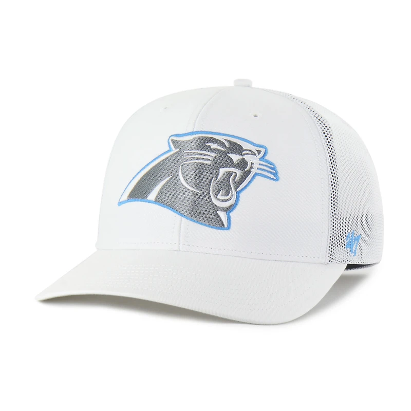 Men's '47 White Carolina Panthers Snowball Trophy Stretch Fit Hat
