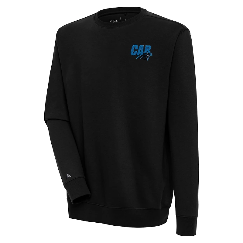 Sweat-shirt Victory noir pour homme des Carolina Panthers d'Antigua