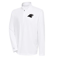 Haut à fermeture éclair quart de tour pour homme, logo métallique des Panthers la Caroline, blanc Antigua