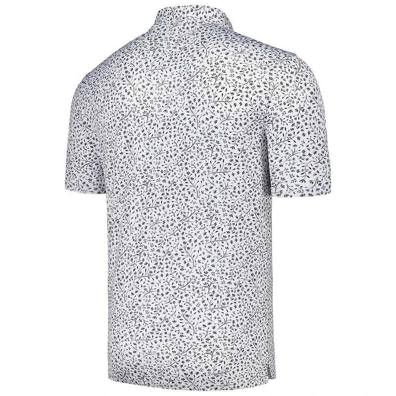 Polo Motion blanc Antigua pour homme des Carolina Panthers