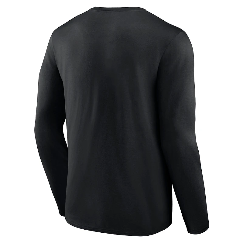 Men's Black Carolina Panthers Hometown Collection Sweep Long Sleeve T-Shirt