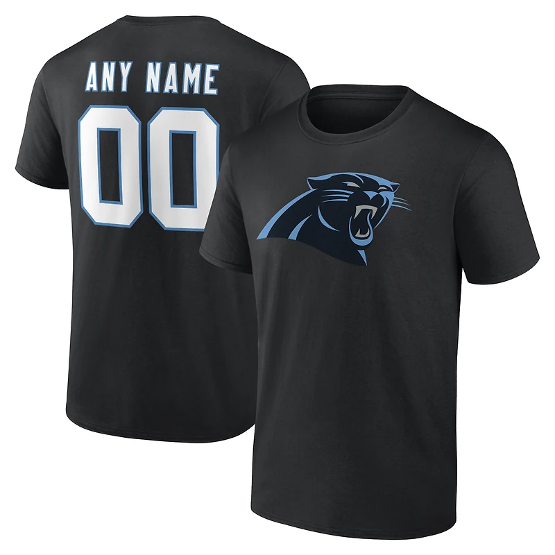 T-shirt authentique personnalisé avec nom et numéro de l'équipe des Panthers la Caroline, gris, pour homme