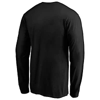 Men's  Black Carolina Panthers Team Lockup Long Sleeve T-Shirt