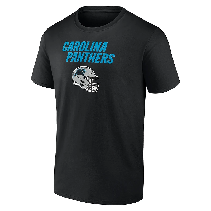 Men's Bryce Young Black Carolina Panthers Team Wordmark Name & Number T-Shirt