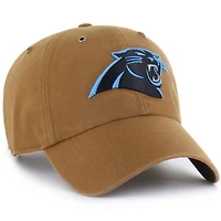 Casquette ajustable Carhartt x '47 Brown Carolina Panthers Clean Up pour homme