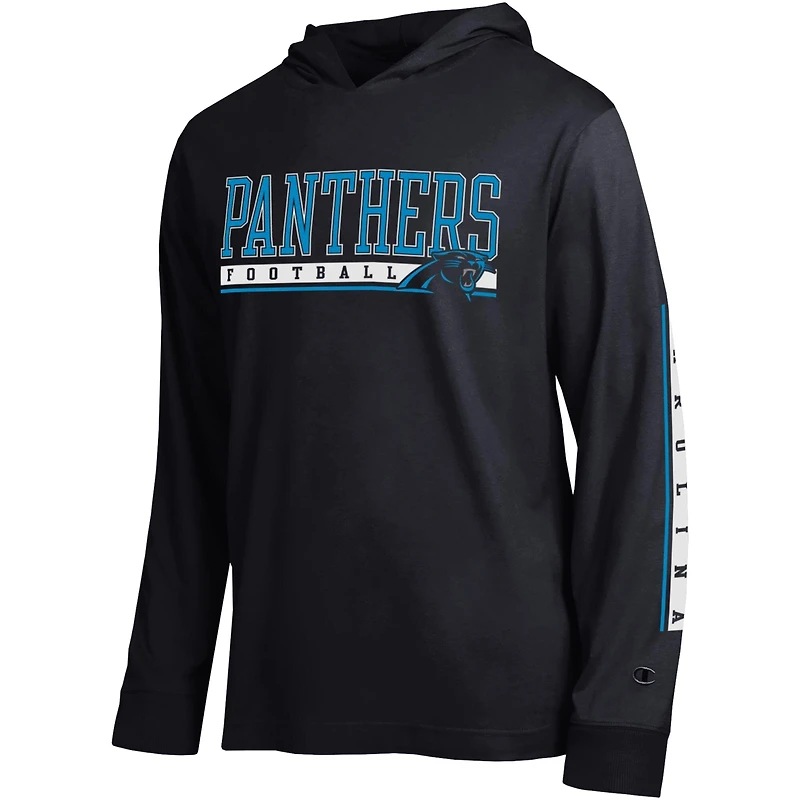 Men's Champion Black Carolina Panthers All Star Hooded T-Shirt