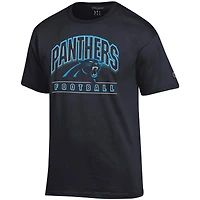 T-shirt de football américain Champion Black Carolina Panthers pour homme