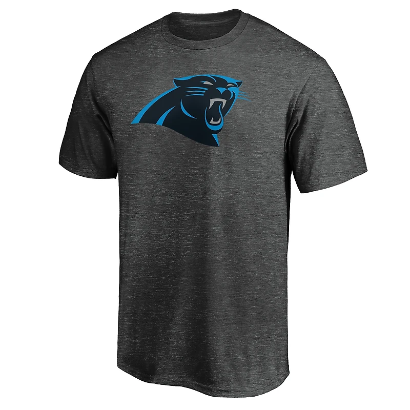 Men's  Charcoal Carolina Panthers Primary Logo T-Shirt
