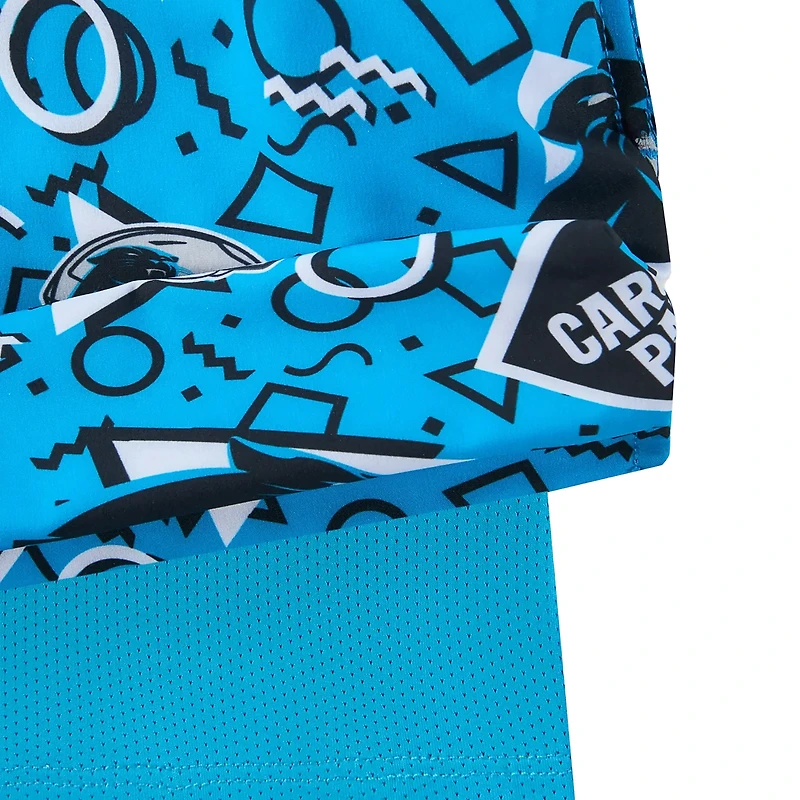 Short de bain doublé classique Chubbies bleu Carolina Panthers pour homme