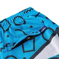 Short en maille bleu Chubbies Carolina Panthers pour homme