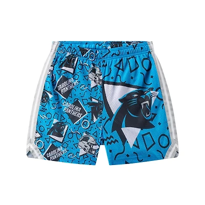 Short en maille bleu Chubbies Carolina Panthers pour homme