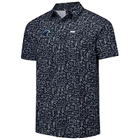 Chemise boutonnée Columbia PFG Black Carolina Panthers Super Slack Tide Omni-Wick pour homme