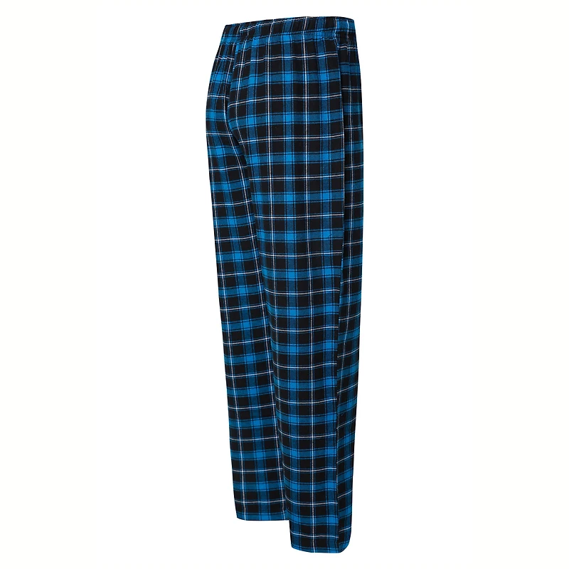 Men's Concepts Sport Black/Blue Carolina Panthers Arctic Top & Pajama Pants Sleep Set