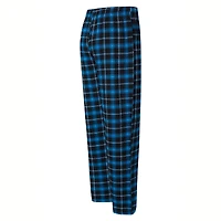 Men's Concepts Sport Black/Blue Carolina Panthers Arctic Top & Pajama Pants Sleep Set