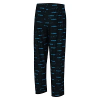 Pantalon Concepts Sport noir à imprimé mosaïque des Carolina Panthers pour homme