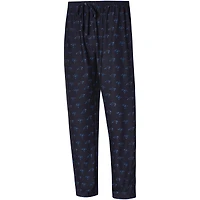 Pantalon en tricot noir Record All Over Carolina Panthers de Concepts Sport pour hommes