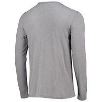 Haut de nuit à manches longues Henley Takeaway gris Carolina Panthers pour homme