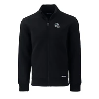 Veste zippée intégrale recyclée Roam Eco pour homme, noire, avec casque des Carolina Panthers, Cutter & Buck