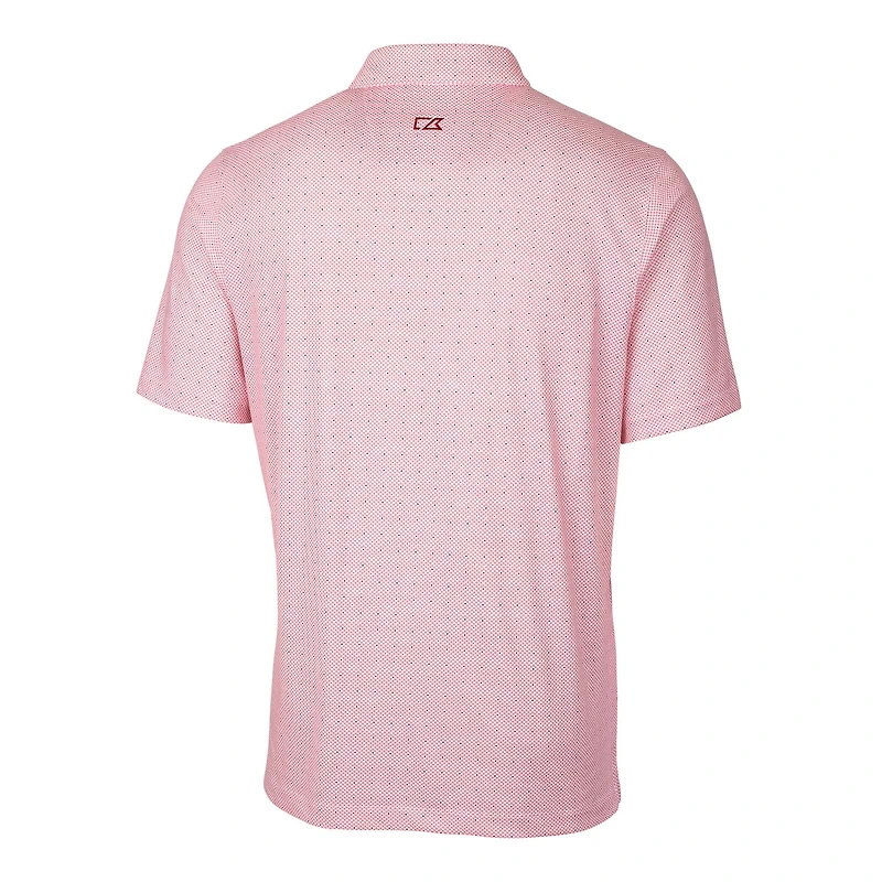 Polo extensible à imprimé double point Pike pour homme, modèle Cutter & Buck Cardinal Carolina Panthers, grande taille