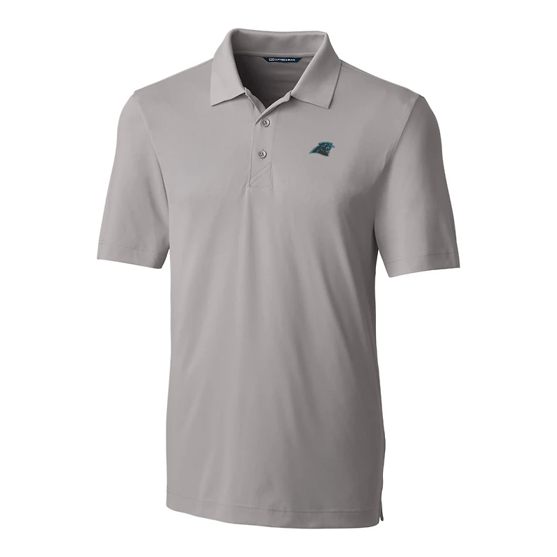 Men's Cutter & Buck Gray Carolina Panthers Big Tall Forge Stretch Polo