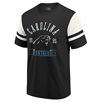 T-shirt de football noir pour homme la collection Darius Rucker Fanatics, Carolina Panthers
