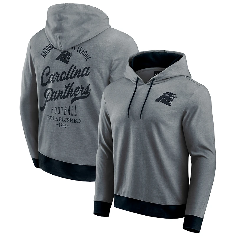 Sweat à capuche en tricot ton sur pour homme de la collection Darius Rucker Fanatics Black Carolina Panthers