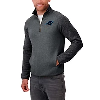 Veste zippée ton sur pour homme de la collection Darius Rucker Fanatics, motif Carolina Panthers noir