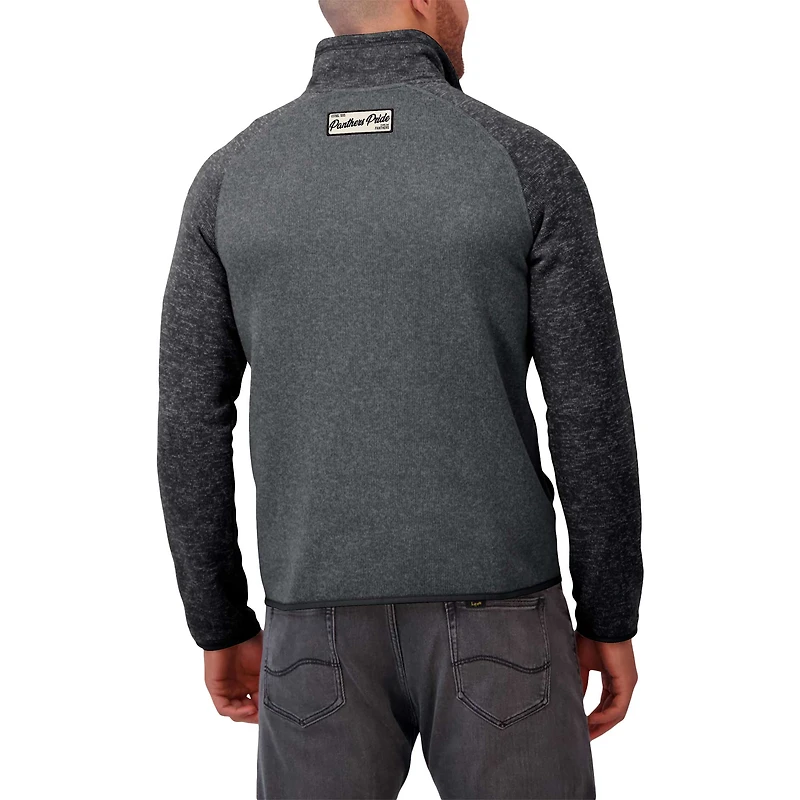 Veste zippée ton sur pour homme de la collection Darius Rucker Fanatics, motif Carolina Panthers noir