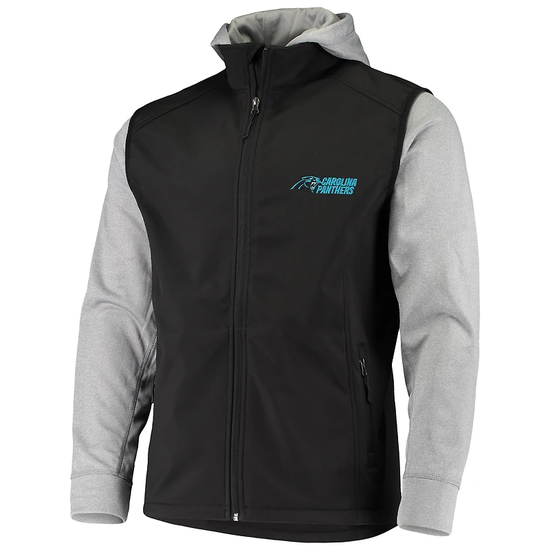 Veste Dunbrooke pour homme Alpha Full-Zip des Panthers de la Caroline, noir/gris