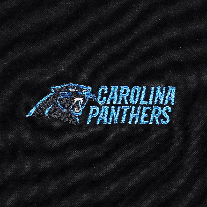 Men's Dunbrooke Black Carolina Panthers All-Star Tech Quarter-Zip Top