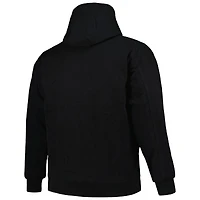 Dunbrooke Black Carolina Panthers Big & Tall Dakota Veste à capuche en toile entièrement zippée pour homme