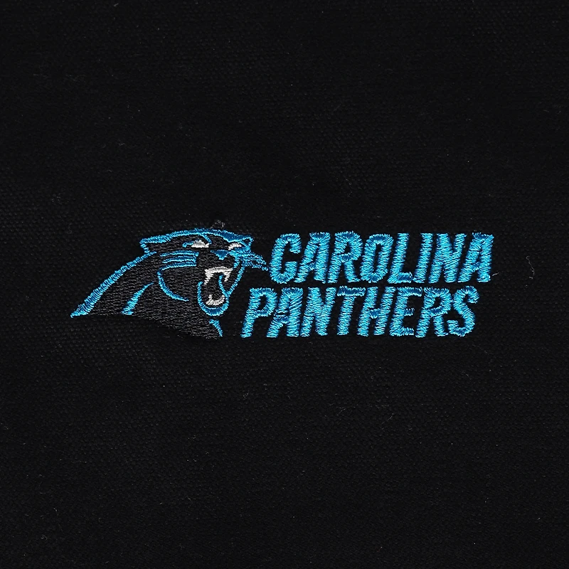 Dunbrooke Black Carolina Panthers Big & Tall Dakota Veste à capuche en toile entièrement zippée pour homme