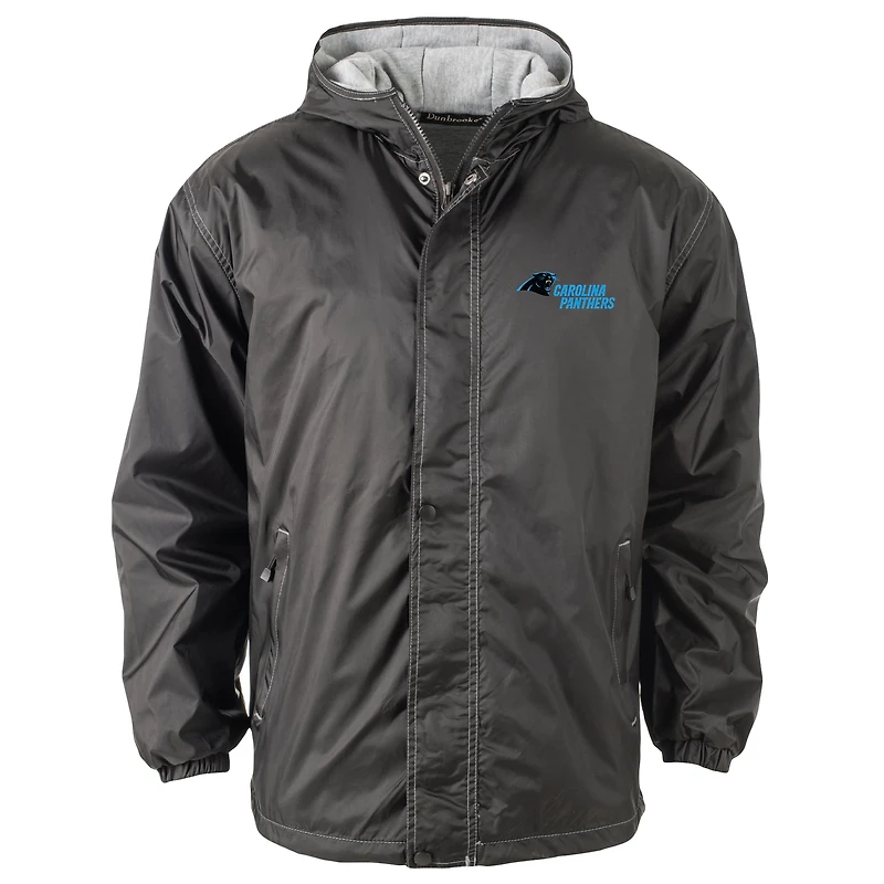Dunbrooke Black Carolina Panthers Big & Tall Legacy Stadium Veste entièrement zippée pour homme