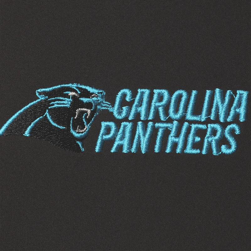 Gilet à glissière entièrement zippé Dunbrooke pour hommes Circle Archer des Carolina Panthers, noir