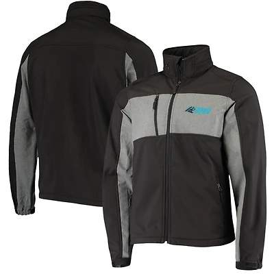 Blouson à fermeture éclair intégrale Dunbrooke Carolina Panthers Circle Zephyr pour hommes, noir