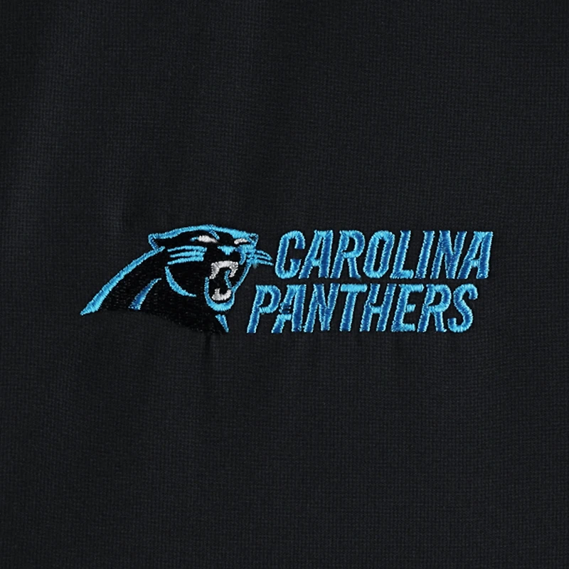Dunbrooke Black Carolina Panthers Hurricane Raglan Veste coupe-vent entièrement zippée pour homme