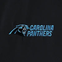 Dunbrooke Black Carolina Panthers Hurricane Raglan Veste coupe-vent entièrement zippée pour homme
