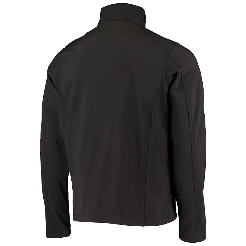 Veste softshell zippée intégrale Dunbrooke Black Carolina Panthers Sonoma pour homme