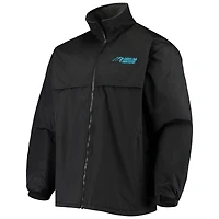 Veste polaire zippée intégrale Dunbrooke Black Carolina Panthers Triumph pour homme